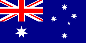 Vlag Australië met het Zuiderkruis