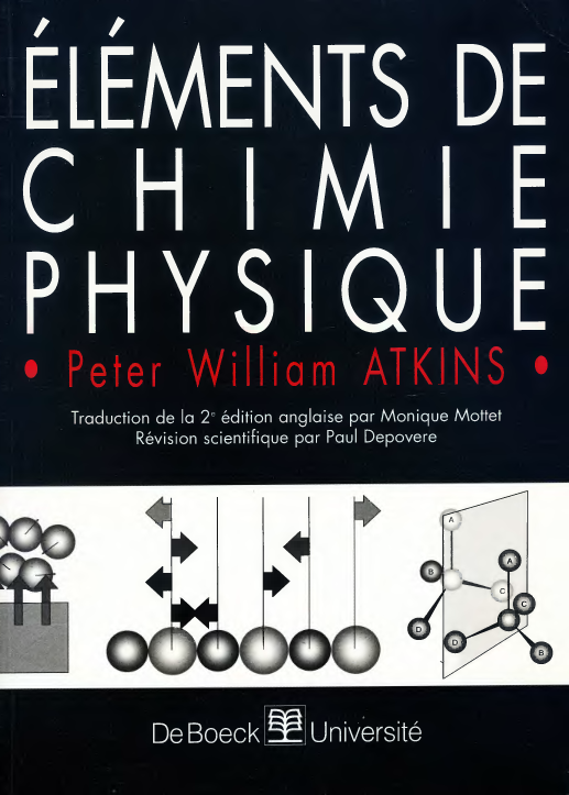 Eléments de chimie physique cours et exercices 