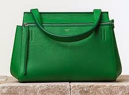 celine edge bag green