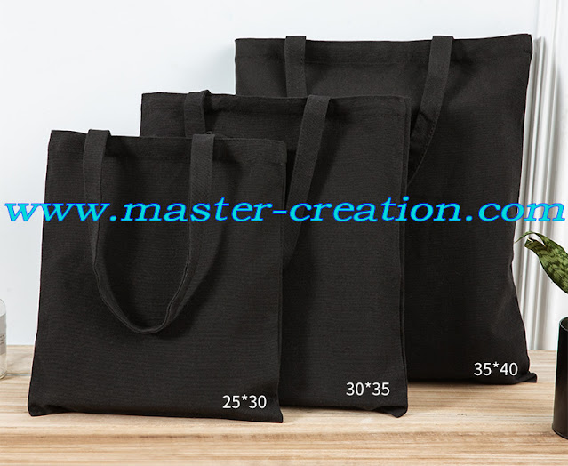 black cotton bag