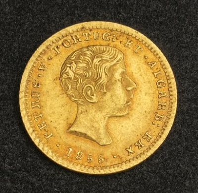 Portugal 1000 Reis Gold Coin