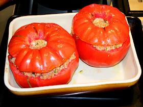 Stuffed tomatoes.  Indre et Loire, France. Photographed by Susan Walter. Tour the Loire Valley with a classic car and a private guide.