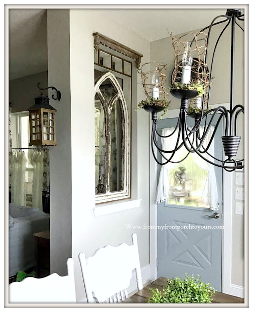 French Country Farmhouse-Cottage Style-DIY-Home Improvement-Faux Window-Adding Character--From My Front Porch To Yours