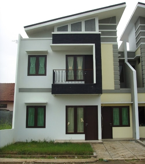 Contoh desain rumah minimalis type 70 dua lantai