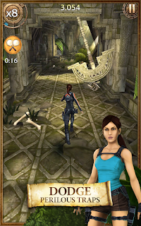 Adalah sebuah game runner layaknya temple run Lara Croft: Relic Run apk + obb