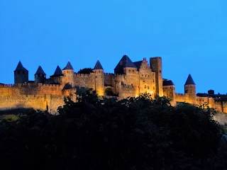 Images of France: Carcassonne Castle after dark