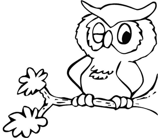 Owls Coloring Pages Hard