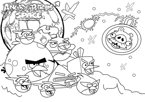 Free Coloring Sheets  on Home Angry Birds Coloring Pages Angry Birds Space Coloring Pages