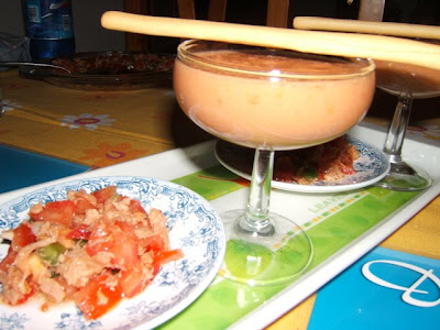 Gazpacho sevillano o Andaluz (gaspacho sévillan ou andalou)