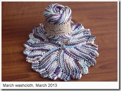 March washcloth