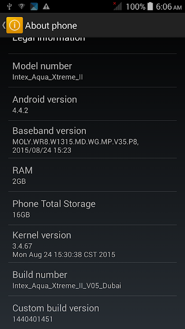 Intex Aqua Xtreme II Flash File Firmware Mt6592 4.4.2 Stock Rom 100% Tested 