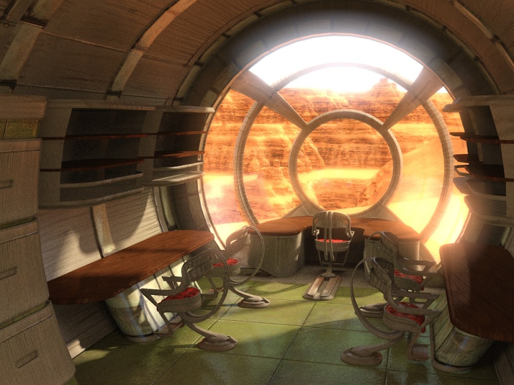 Mars house interior by Evexoian