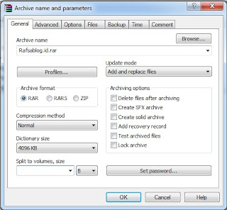 tutorial Membuat File Rar atau Zip dengan winrar