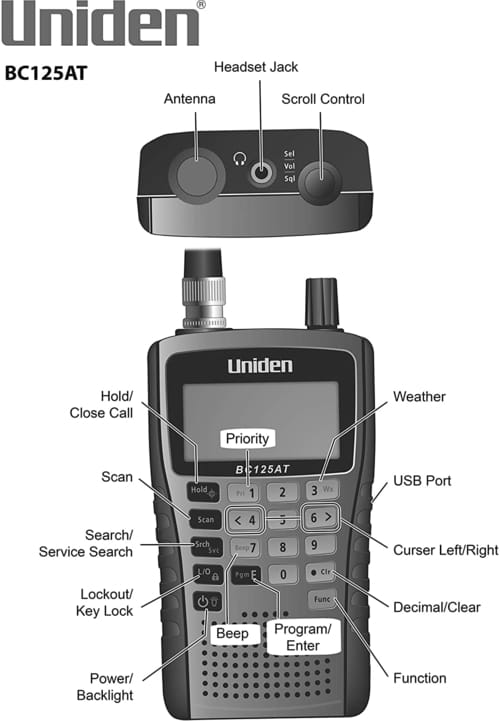 Uniden Bearcat BC125AT Handheld Scanner