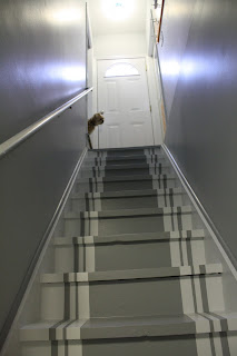 stripes on stairs