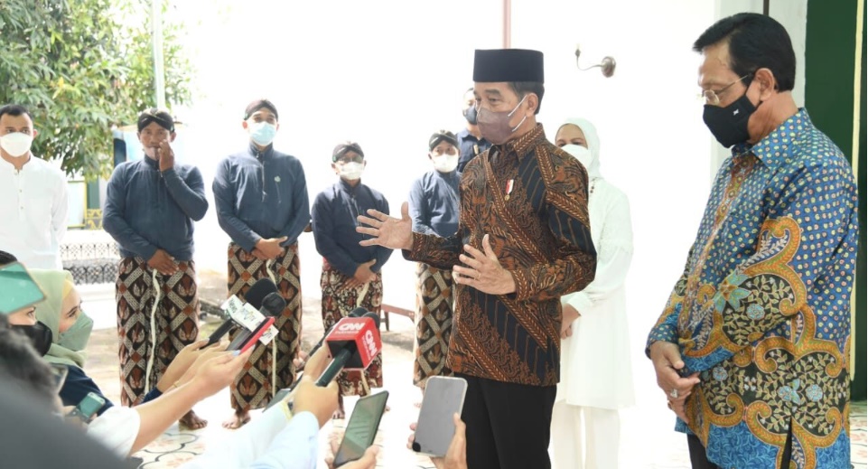Presiden Joko Widodo Alhamdulillah Salat Id dan Mudik Lebaran Berjalan Lancar