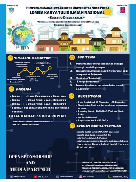 Lomba Karya Tulis Ilmiah Nasional Universitas Nusa Putra