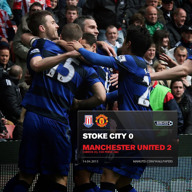 Final score wallpaper, Stoke City vs Manchester United 0-2