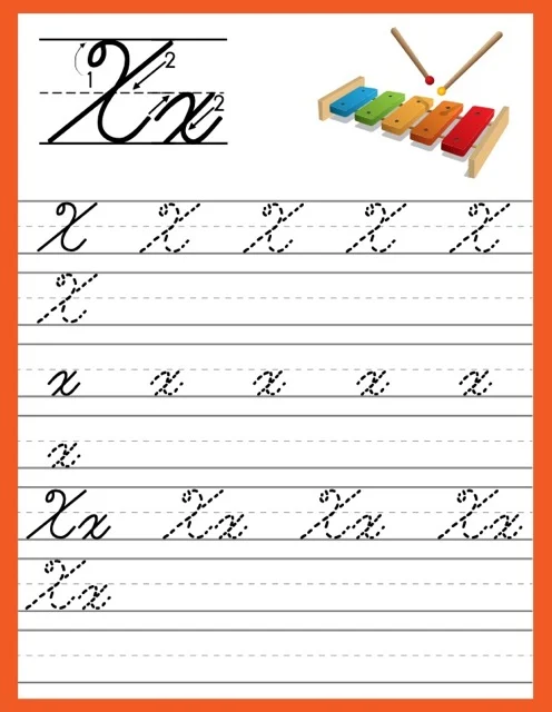 Cursive Alphabet Trace