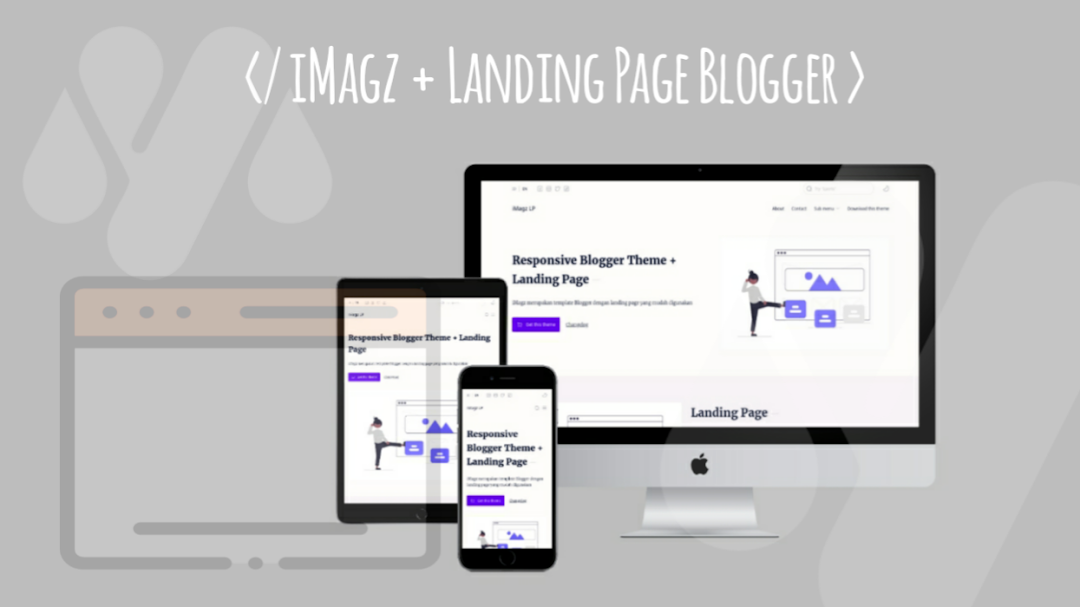 iMagz  Landing Page Blogger Template