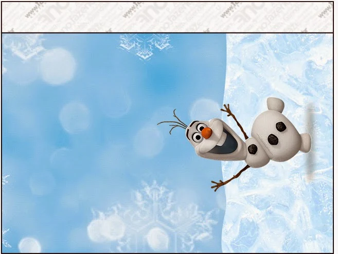 Olaf Free Printable Candy Bar Labels.