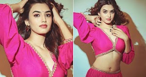 300px x 158px - Molkki actress, Vidhi Yadav, in navel baring pink attire turns the heat up  - see now.