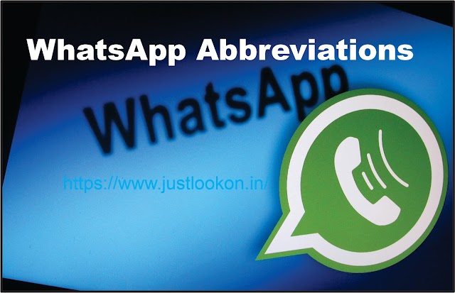 WhatsApp Abbreviations