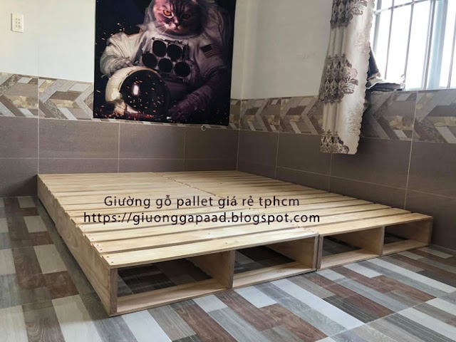 Giường gỗ pallet giá rẻ tphcm