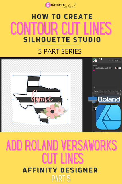 versaworks, roland, contour cut lines, silhouette 101, silhouette america blog