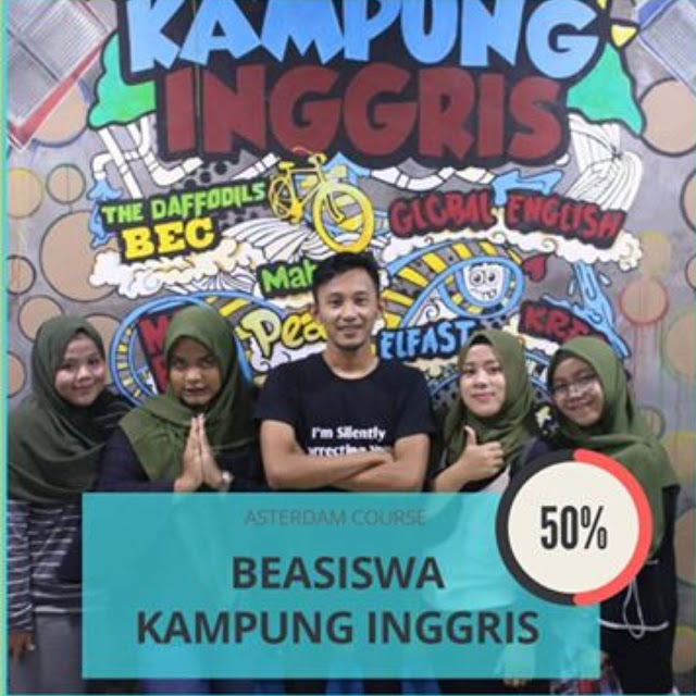 Beasiswa Kursus Bahasa Inggris di Amsterdam Kampung Inggris Dalam Bentuk Dicount 50%