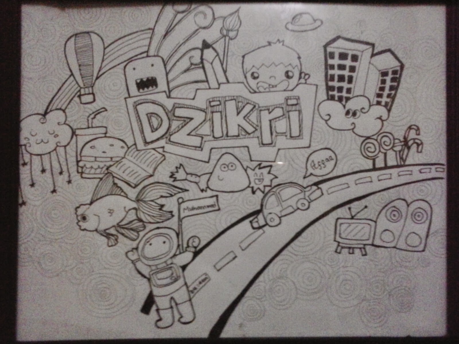 Contoh Gambar Doodle Bagus - Fontoh