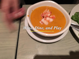 A lobster bisque starter at the Bonefish Grill in St Petersburg, Florida