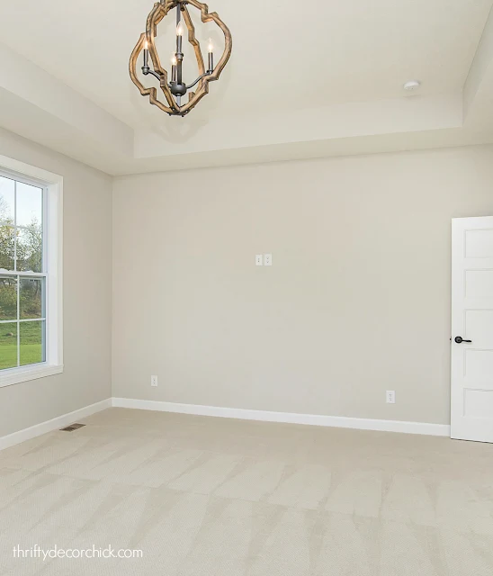 Tray ceiling bedroom before 