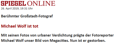 Mit seinen Fotos von urbaner Verdichtung prägte der Fotoreporter Michael Wolf unser Bild von Megacities.