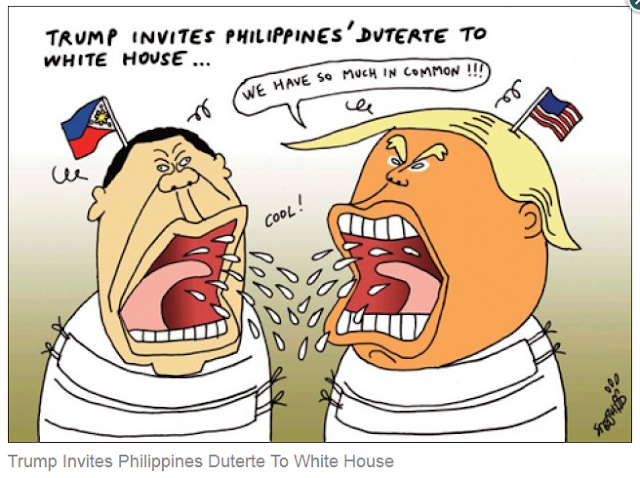 A Kuwait-based newspaper is taking flak from netizens when pictures of its editorial cartoons featuring the Philippine President Rodrigo Duterte made rounds in the internet. The Kuwaiti Times editorials paint the highly popular leader in bad light. He was depicted in various personas such as a butcher, an insane person, a murderous villain and a moronic terrorist.  The images below are arranged in chronological order. The dates when the images were published are shown so you can check Kuwait Times' website to see for yourself.  May 7, 2016  The editorial cartoons begin innocently enough showing President Duterte as a fighter casting his ballot for the Presidential Elections of 2016.   May 10, 2016 - Election Day  Upon winning the elections, President Duterte makes it again in the editorial cartoon section. This time, the Kuwait Times' shows the President pointing a gun and trash-talking some "punk," while what seems to be blood is seen in the bottom left corner.   August 29, 2016  Things get malicious with Kuwait Times as they portrayed a leader of an independent nation as a butcher, about to hack the Philippines in the form of a bloody piece of hanging meat.  September 27, 2016  The President is depicted wearing slippers, with his mouth, both hands and a foot "holding" a gun. A text bubble implies that Duterte is frustrated for not being able to kill all drug dealers, a statement so far from reality.   October 11, 2016  The Kuwait Times mocks President Duterte again, this time along with US President-Elect Donald Trump. The paper depicts the two world leaders as a pimple on the face of a globe. The Kuwait Times editor seems to disagree about the populist views that helped elect both Duterte and Trump into office.   October 24, 2016  Misinterpreting the President's statements on addicts, the Kuwait Times editors insulted the still popular leader, depicting him as an insane person in an asylum, complete with a straitjacket. President Duterte has since apologized to the Jewish community regarding the misunderstood statement.   February 01, 2017  While not directly attacking the President, the newspaper wrongly depicts the Philippine Government's war on drugs as war on the poor. The image shows a member of the Philippine National Police shooting a stray dog dead. The editorial also insults Filipinos, depicting them as dogs. Clearly, the editors of this newspaper are not conducting enough research before publishing their work.  March 04, 2017  As the Philippine lawmakers are debating the reinstatement of death penalty, the Kuwait Times editors cannot help but poke fun at the Philippine President. It depicted Duterte trash-talking the bullet-riddled body of what could only be assumed as a criminal. Around the guys neck is a noose, as the paper's editors wanted to lay all extra-judicial deaths to the President.  It is ironic that a paper from Kuwait will criticize the leader of an independent country regarding death penalty, when their own country of Kuwait executes more people than most other countries except for a few.   April-30-2017  Not happy with depicting the Philippine leader as an insane person, the Kuwait paper repeats the insult, this time pairing Duterte with Trump. The editorial mischievously draws Duterte and Trump as two crazy blabbermouths who have so much in common. The two are shown wearing straitjackets.   May 30, 2017  At the height of the Marawi Crisis, while other countries were offering their support to the Philippines, the Kuwait-based newspaper ups its malicious depiction as it publishes a malevolent piece of editorial cartoon likening the Philippine President with other Islamic militants, and making the insult one step higher by labeling Mr. Duterte as a moron.  What do you think of the Kuwait Times? Do you agree with their assessment? Do you think the editor-in-chief should make a public apology? What about the "artist" who's supposedly done the drawings, should he lose his job?  Tell us what you think! Please comment and share this article! DISCLAIMER: All editorials were taken from Kuwait Times website, they own the rights to it, but they DO NOT have the right to insult our President! If you agree with me, drop them a message here >>> Kuwait Times Facebook Page.