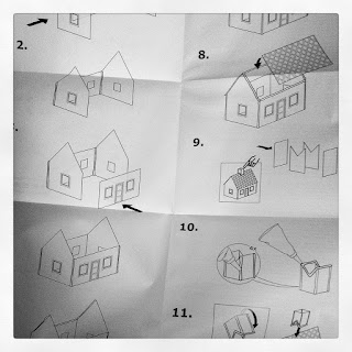 ikea instructions, how to assemble a gingerbread house