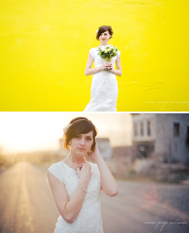 Bridal portraits by Anna Page