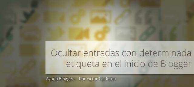 blogger, etiquetas, pagina inicio, homepage