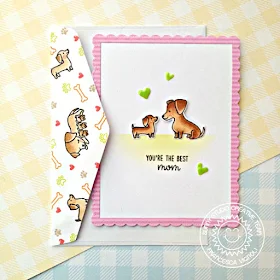 Sunny Studio Stamps: Puppy Parents Fancy Frames Rectangles Mother's Day Card by Franci Vignoli