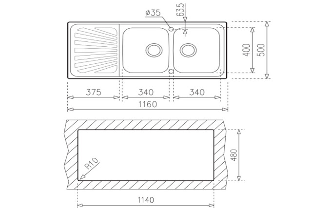 Chậu rửa bát Teka STYLO 2B 1D