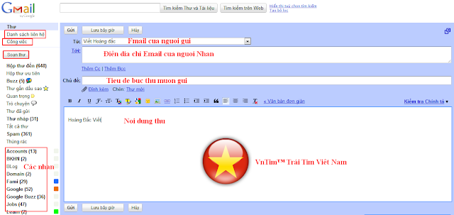 gui thu bang gmail