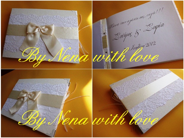 lace wedding guest book