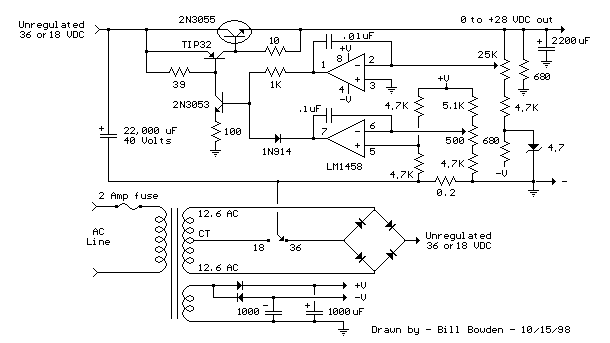 Current and Variable Voltage Power Supply