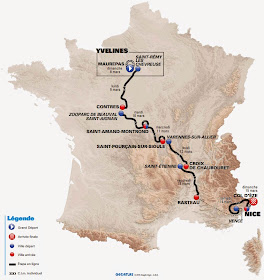 Route of 2015 Paris-Nice