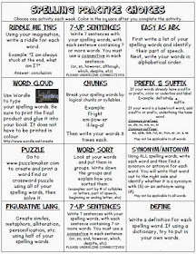 http://www.teacherspayteachers.com/Product/Spelling-Menu-2-5-Grade-1191225