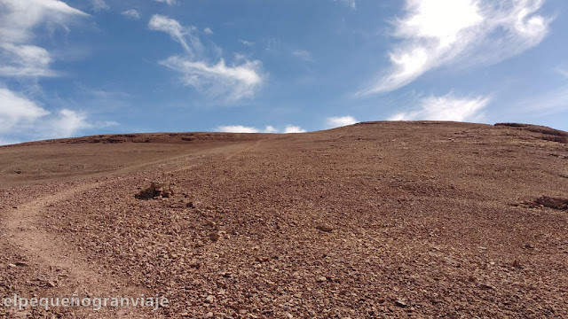 sendero, cumbre, penitentes, cerro