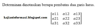 Determinan - Penyelesaian Matriks Ordo 2