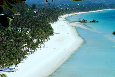 Enjoy the beauty of the white sand beach of Boracay Island, Philippines