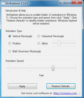 AniExplorer 1.1.0.2 - Beri Animasi Windows Explorer
