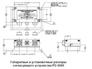 Антенное согласующее устройство FC-5000. Габаритные размеры